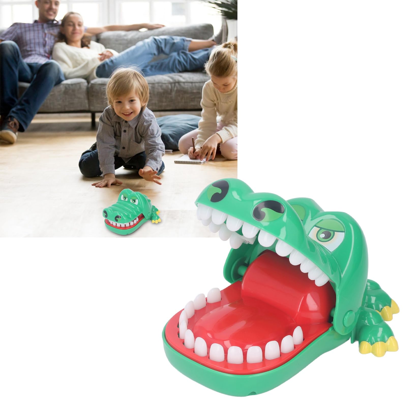 Amazon | LIYJTK ワニの歯 おもちゃ ゲーム クロコダイル 噛む指